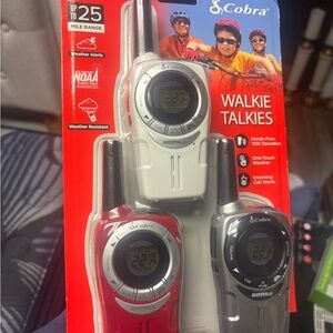Cobra 25 Mile Range Family Walkie Talkies W/NOAA Weather Alert System!!